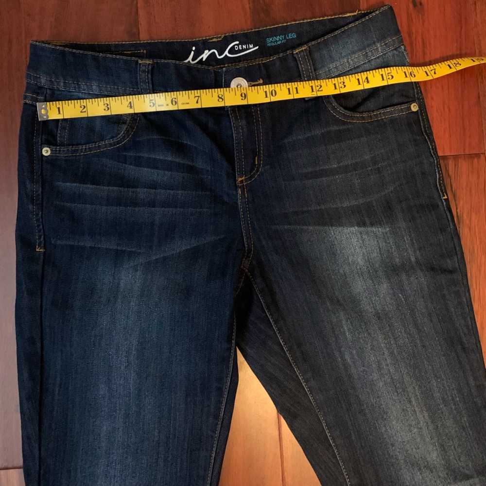 INC Denim Skinny Leg, Regular Fit - Picture 7 of 10